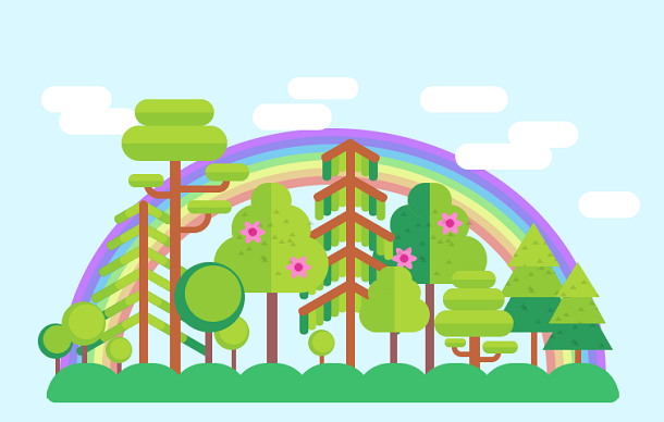 HTML5/CSS3 Transition Animation for the Change of Seasons