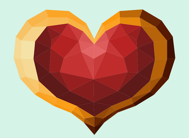 How to Make HTML5 3D Love Heart Burst Animation Based on TweenMax