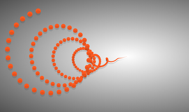 How to Realize HTML5 Canvas 3D Spiral Line Animation