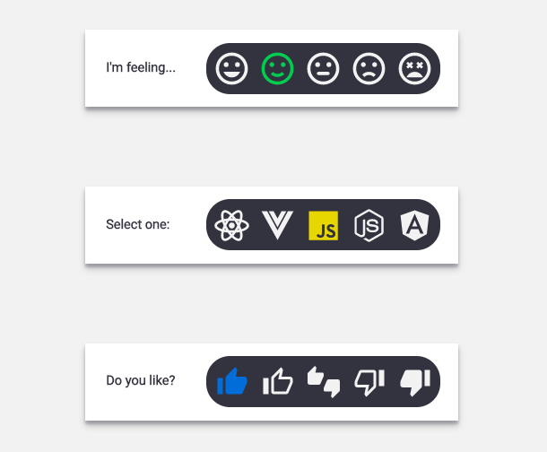 A Beautiful set of SVG Custom Radio box Button Beautification Plug-Ins